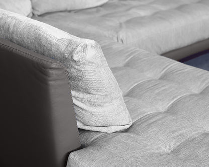 Roche Bobois Leather and Upholstered Sectional