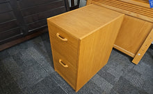 Teak 2-Drawer Filing Cabinet