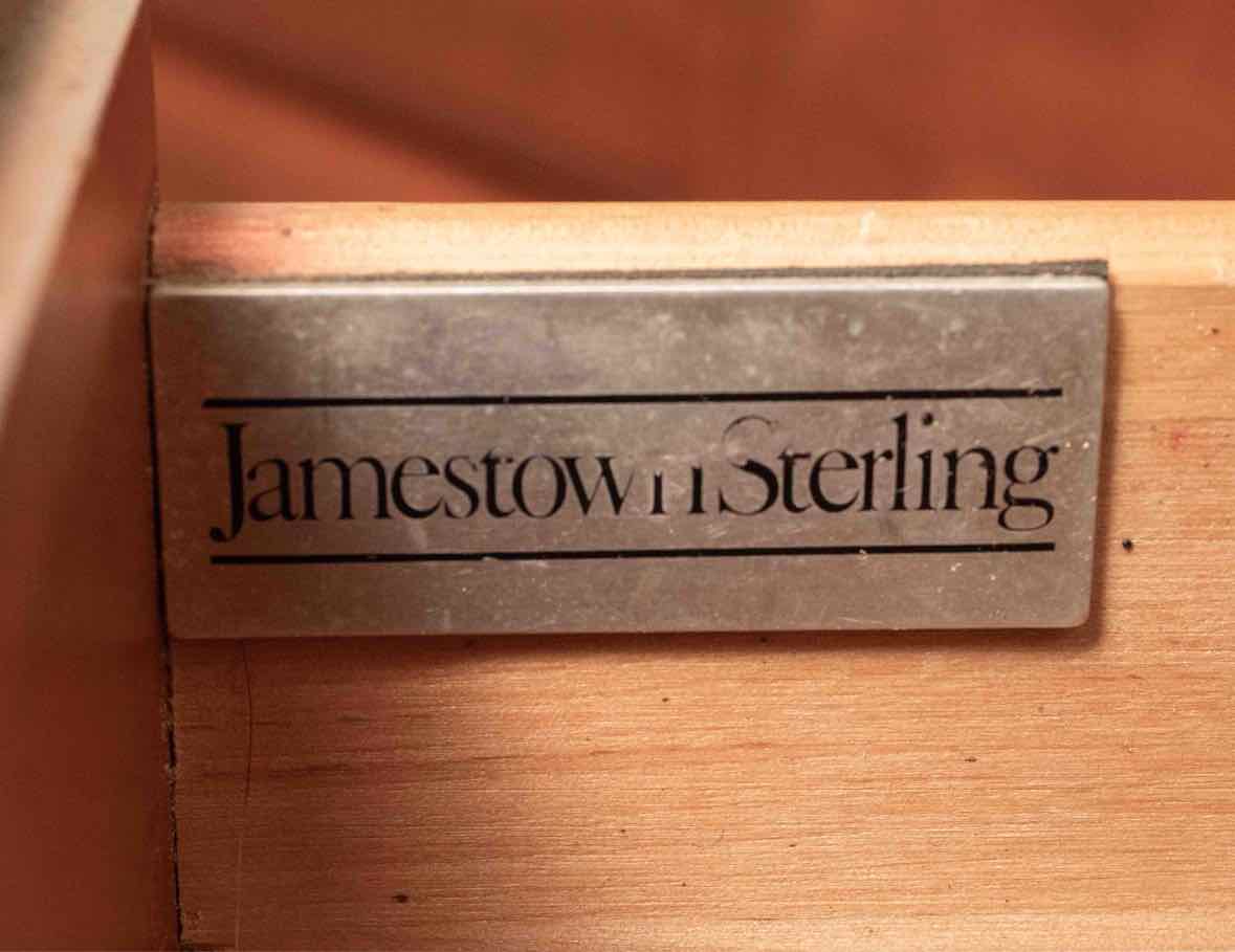 Jamestown Sterling Solid Cherry 7 Drawer Dresser in Eucalyptus Green Finish