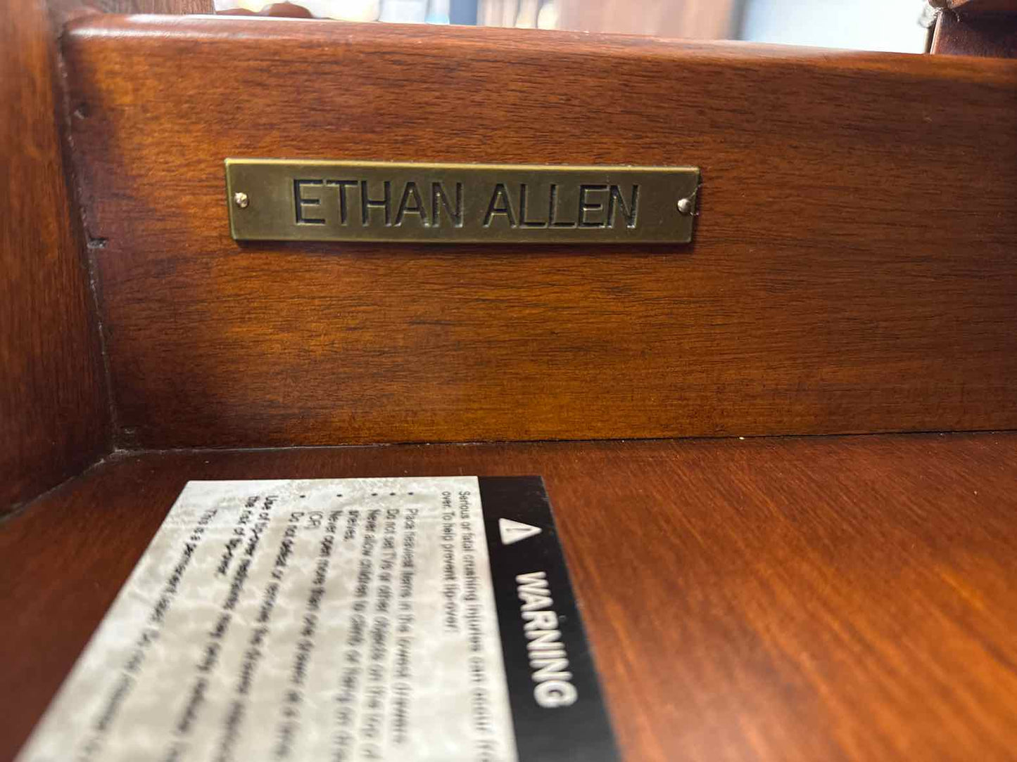 Ethan Allen Regency-Style Demi Lune Server