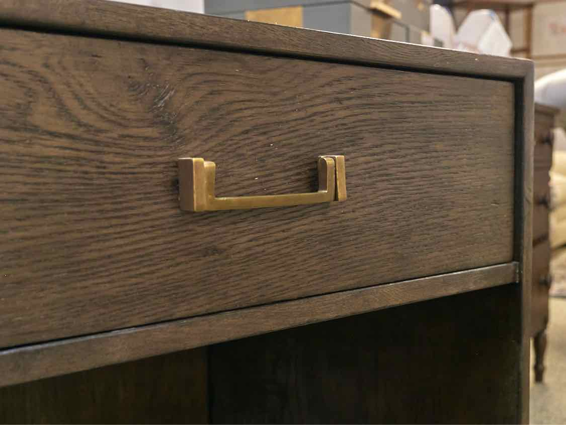 Pair of RH " Cayden Campaign" Espresso Finish 1  DrawerNightstands