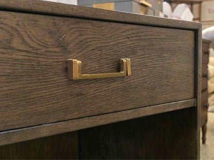 Pair of RH " Cayden Campaign" Espresso Finish 1  DrawerNightstands