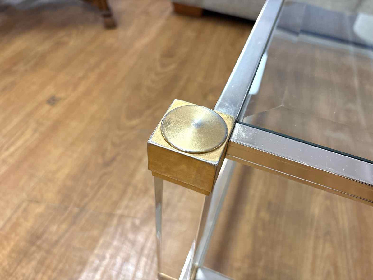 Two-Tier Glass Top Coffee Table