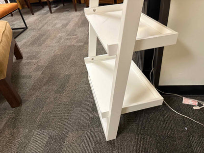 Leaning Bookcase in White