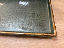 Arhaus Deep Sage Ceramic Tray