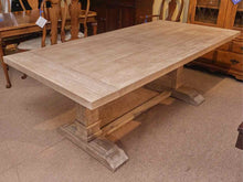 Traditions 'Hudson' Extenion Driftwood Finsh Trestle Base  Dining Table