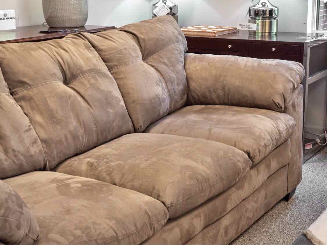 Brown Micro Suede Sofa