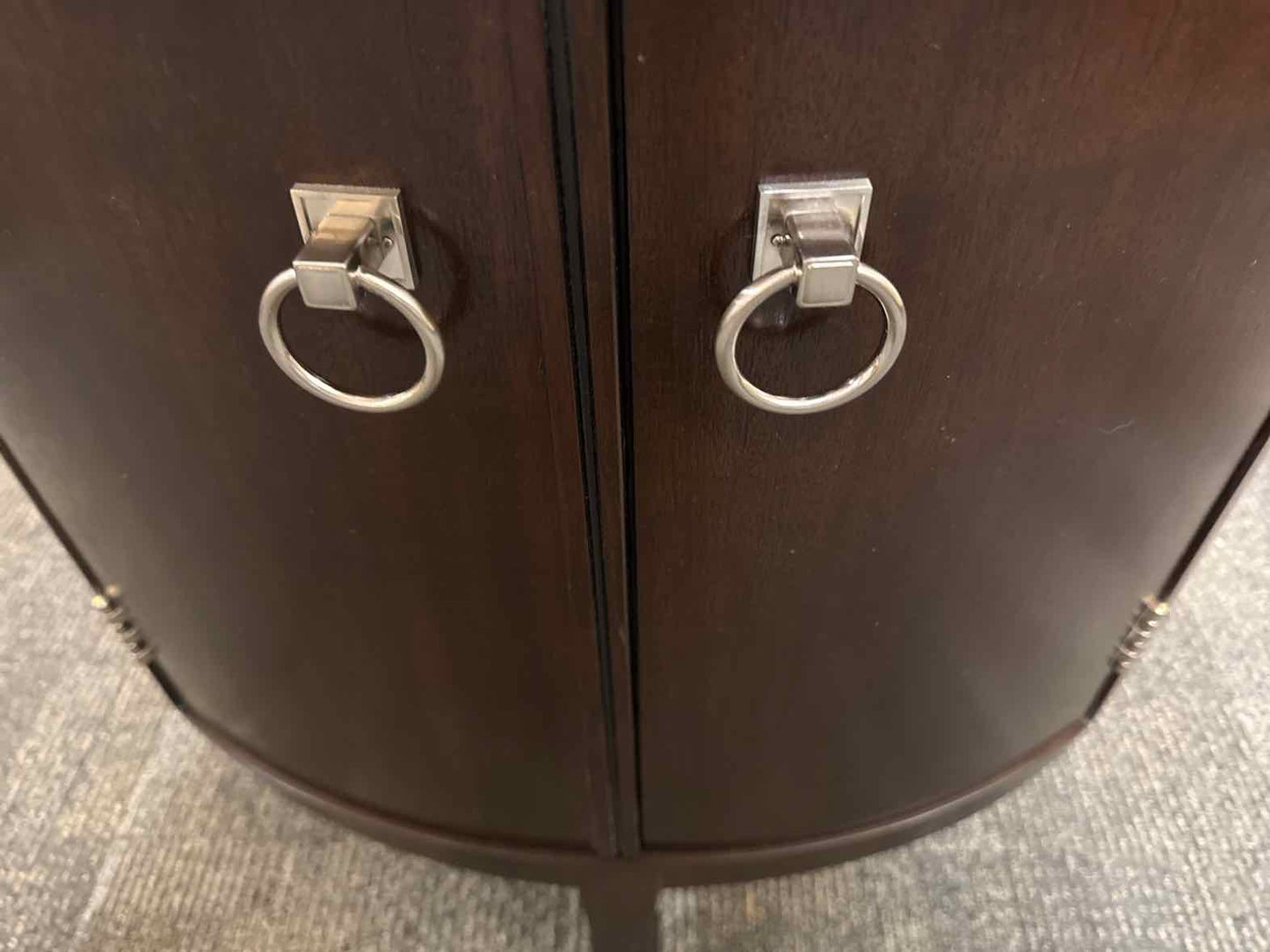 Vanguard Oval Side Table in Espresso