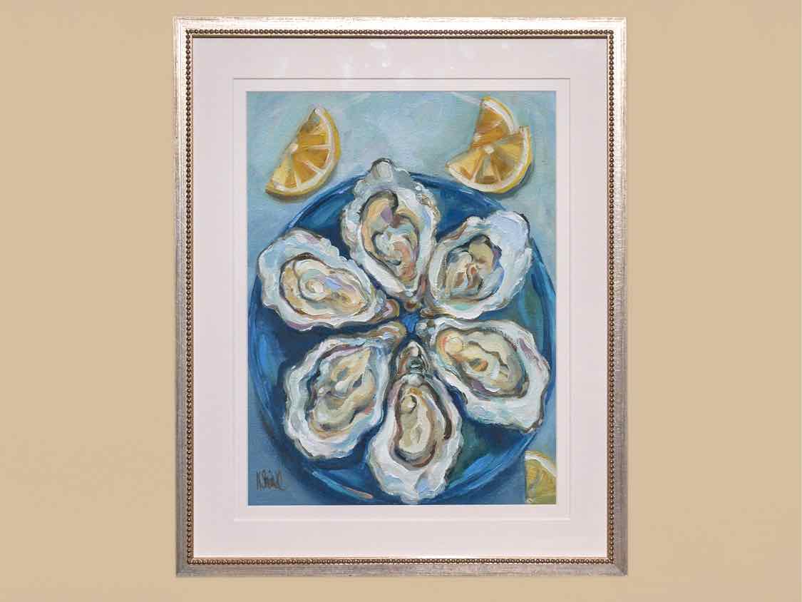 Oysters Still Life Art Print