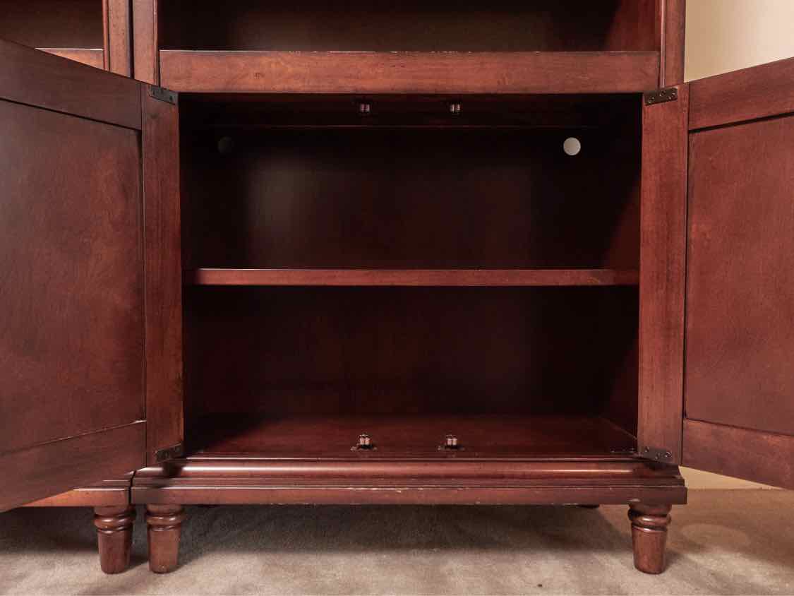 Cherry 2 Shelf Bookcase with 2 Doors