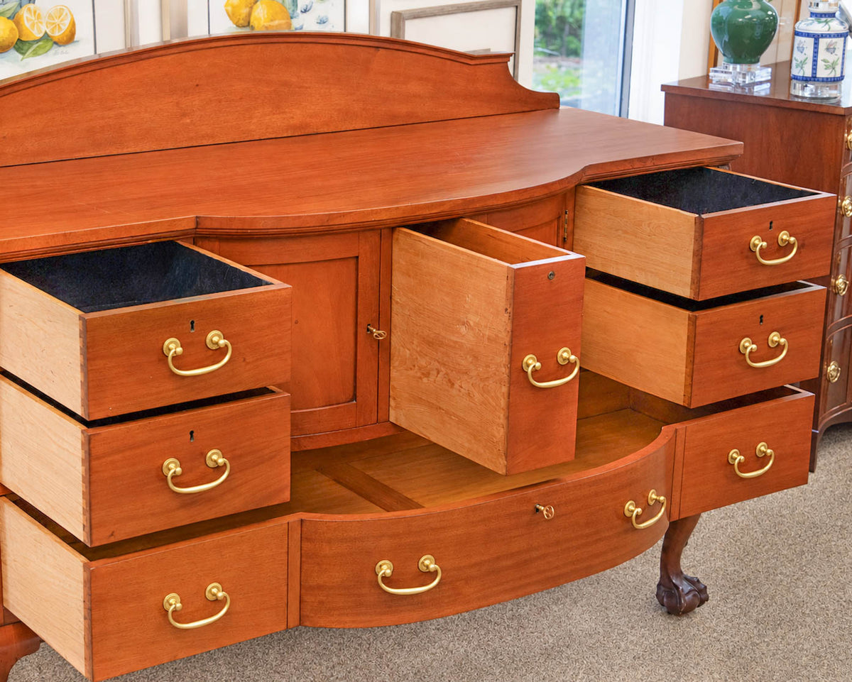 Solid Mahogany Huntboard with Ball & Claw feet