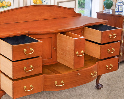 Solid Mahogany Huntboard with Ball & Claw feet