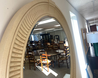 Tuscan Mirror with Fluted Accent