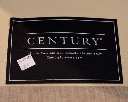 Century Furniture Three Cushion Gray Sofa