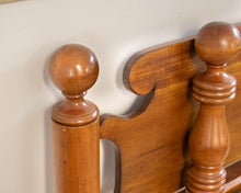 Leonard's Full Bed in Solid Cherry with Cannonball Finials