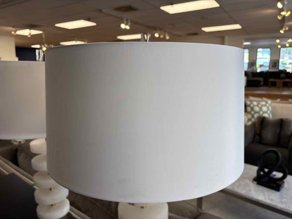 Pair of Quartz Disc Table Lamps