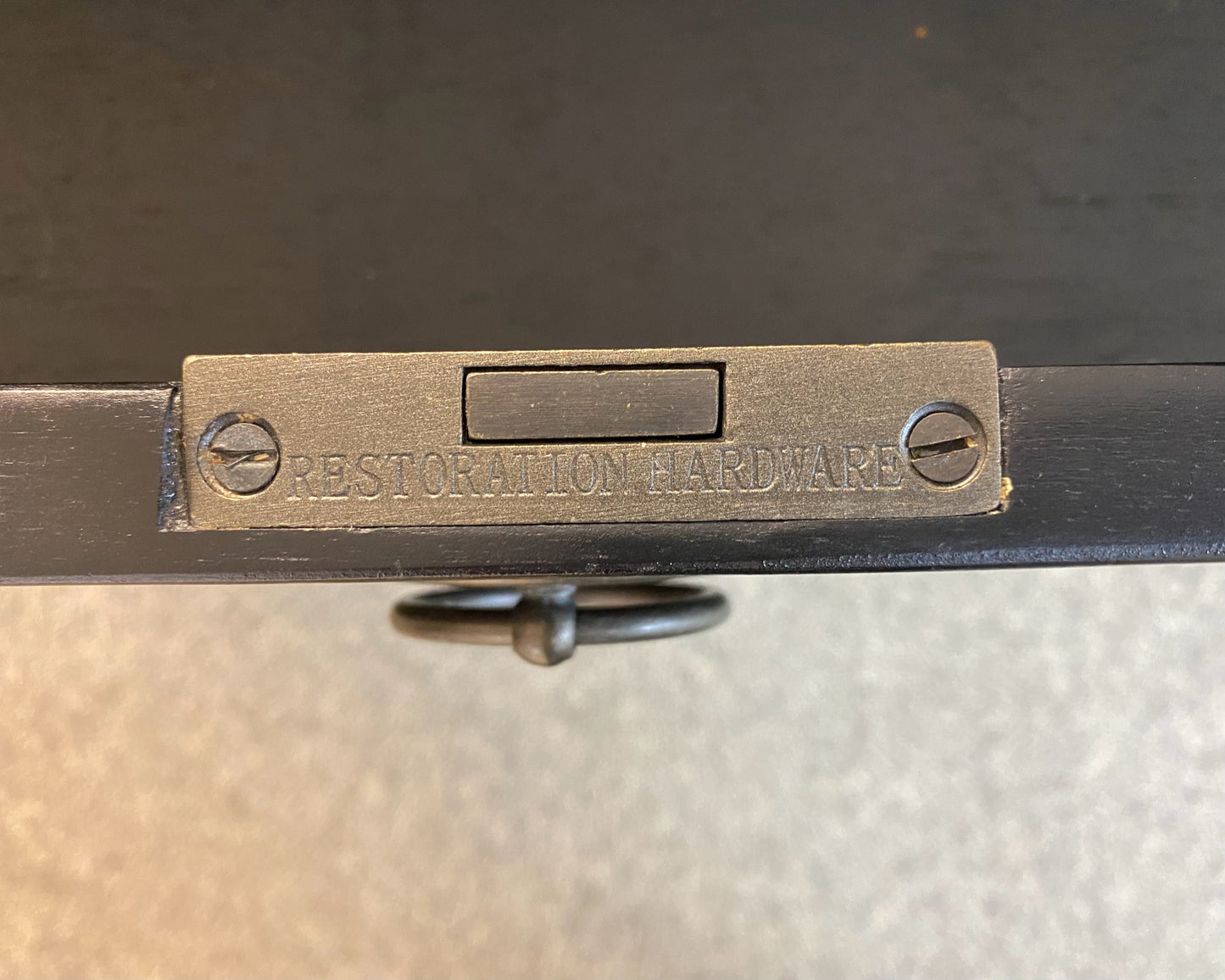 'Maison' Black 1 Drawer Nightstand with Open Storage