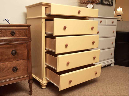 Vermont Yellow Finish 5 Drawer Chest
