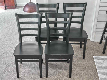 Set of 4 Emily Dining chairs in Black Finish