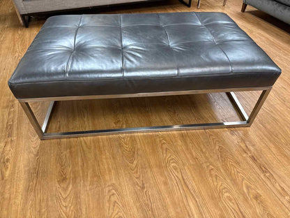 Jonathan Louis 'Copley' Leather Ottoman