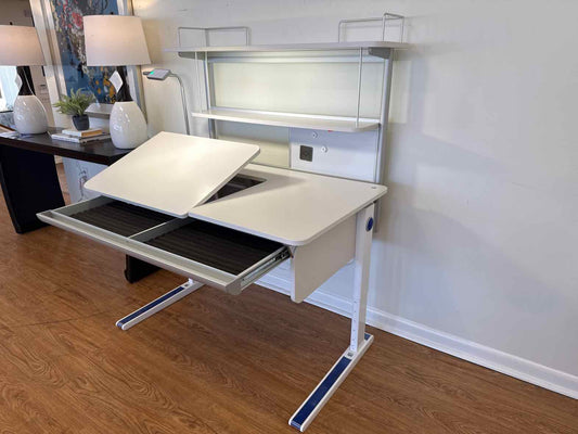 Moll 'Champion' Adjustable Height Desk With Flex Deck Extension