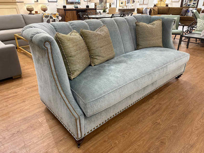 Lane Venture Light Blue Velvet Sofa