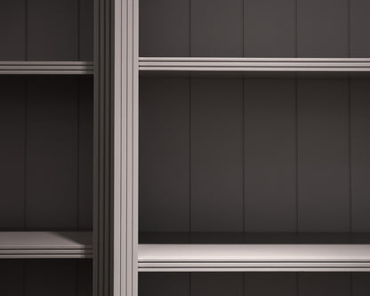 Ballard Design Tuscan 3-Piece Bookcase Set in Taupe Finish
