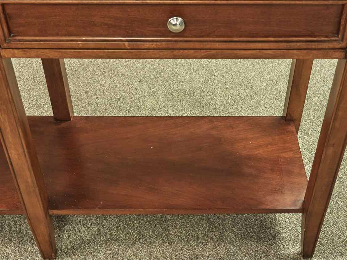 Cherry 2-Drawer Server with Shelf