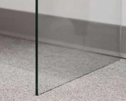 Contemporary White Desk With Acrylic Legs