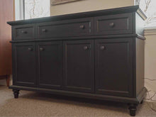 Crate & Barrel Avalon Sideboard in Black Finish Oak