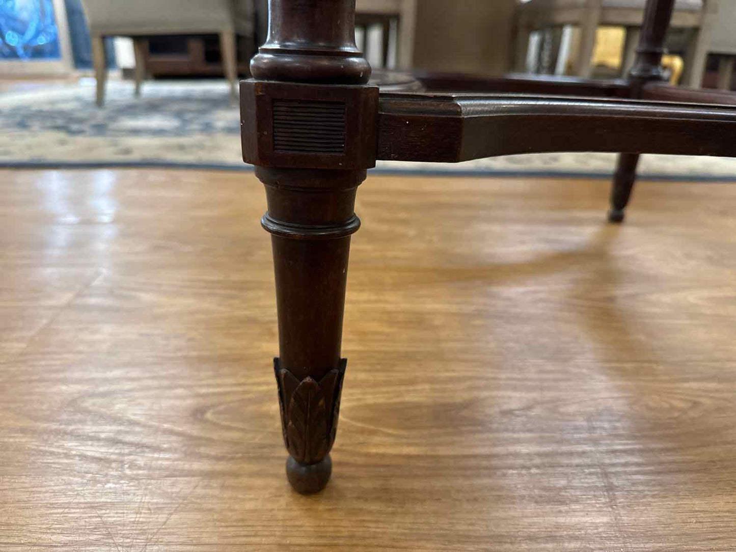 Mahogany Swivel Top Side Table