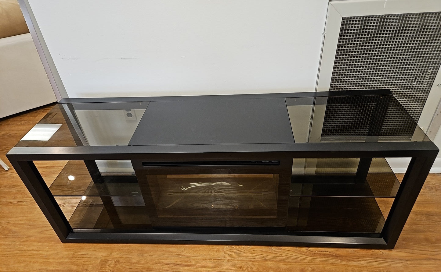 Dimplex Black Lacquer Fireplace Media Console