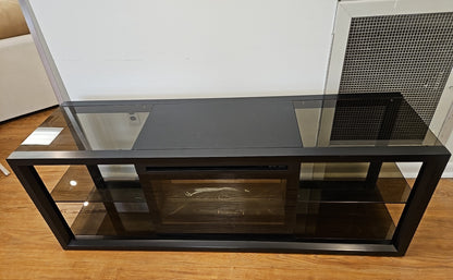 Dimplex Black Lacquer Fireplace Media Console