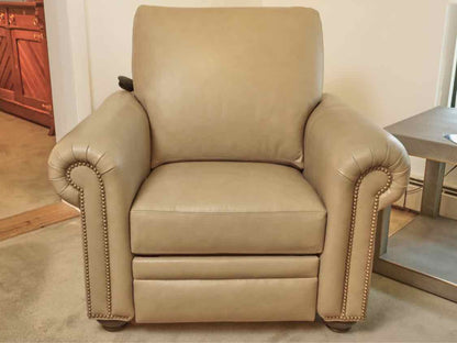 Ethan Allen 'Conor Sherwood Tan' Leather  Power  Recliner