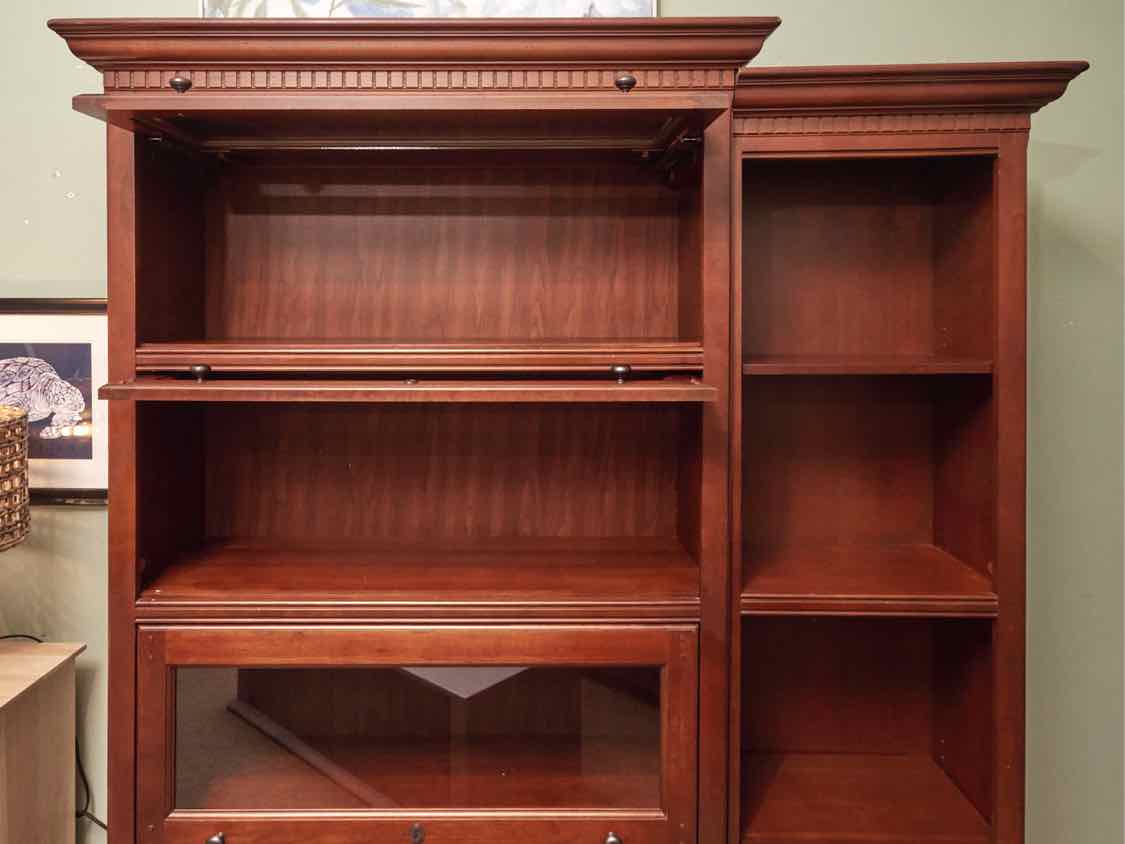 Hooker Furniture Barrister Bookcase with Side Bookshelf