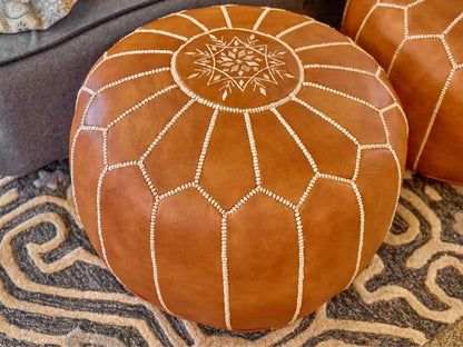 Pair of Moroccan Poufs