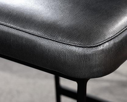 Set of 3 Elysian Bar Leather Bar Stools