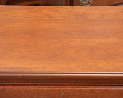 Pair of Solid Cherry Blockfront Nightstands