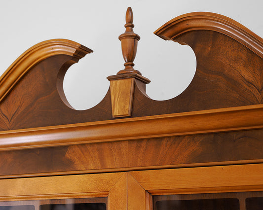 Mahogany Federal-Style China Cabinet