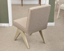 Restoration Hardware Set of 6 Jakob Fabric Dining Side Chairs in "Latte"