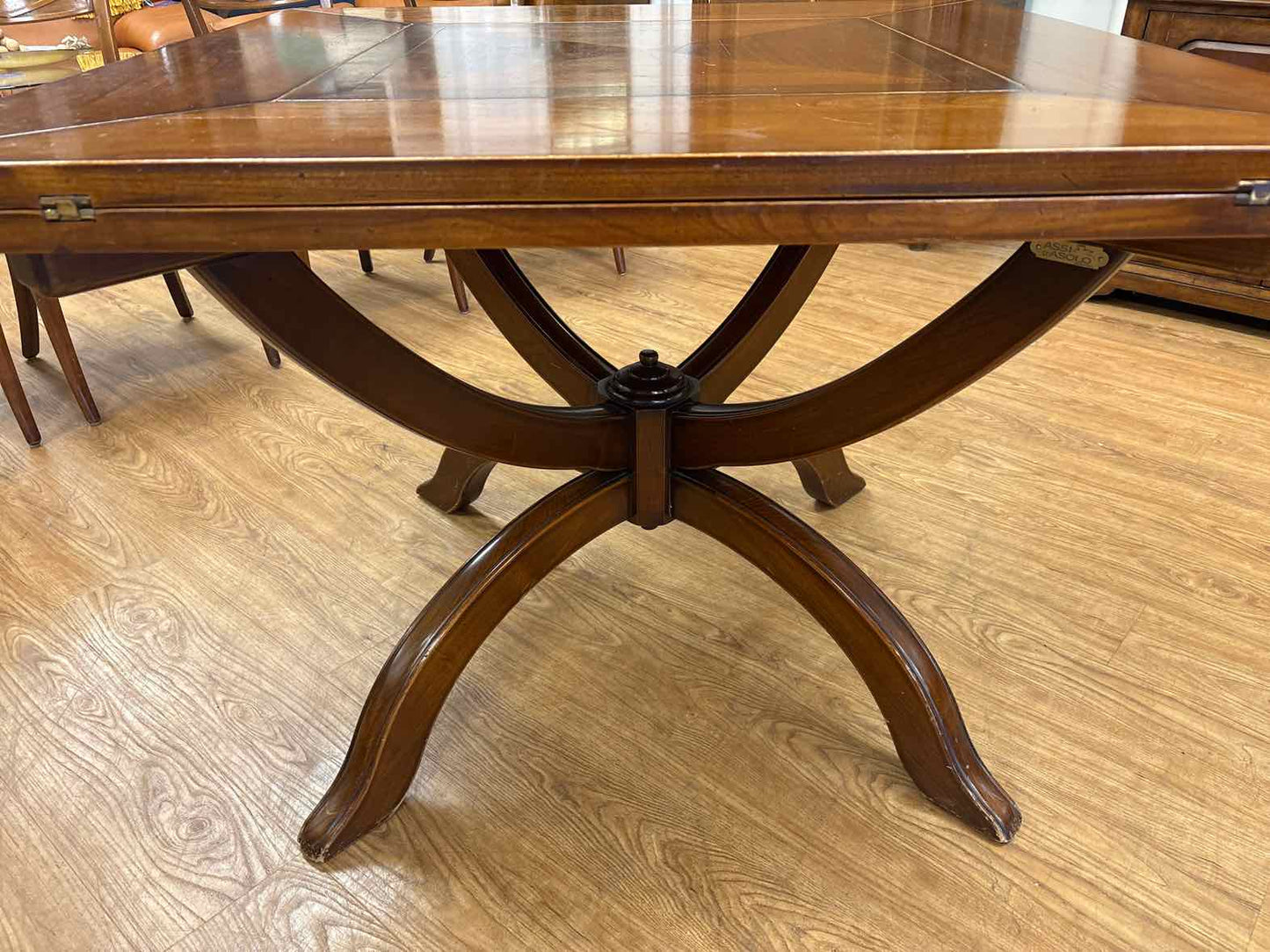 Italian Vintage Expanding Game Table w/ 4 Chairs