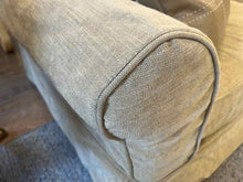 Pottery Barn Slipcovered Tan Sofa