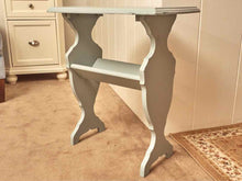 Ice Blue Finish Side/Book  Table