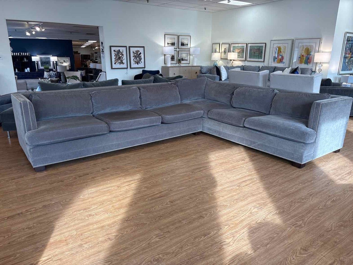 Mitchell Gold + Bob Williams 2-Piece Grey Sectional