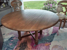 Ethan Allen Distressed Round  Dining Table