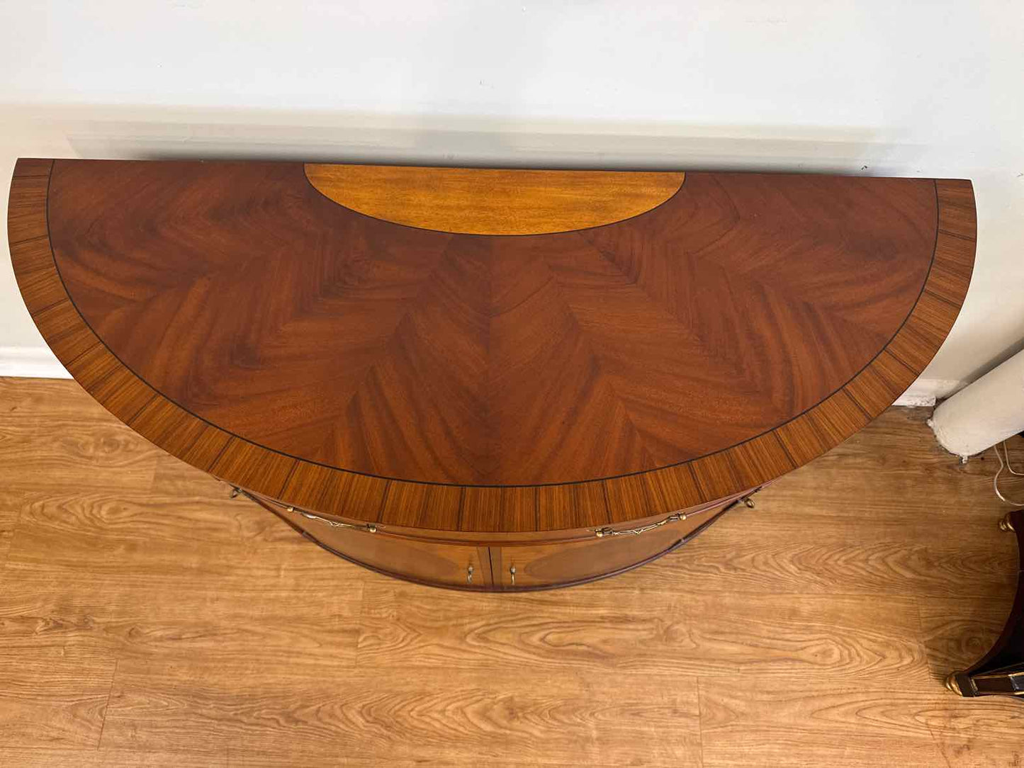 Ethan Allen Regency-Style Demi Lune Server