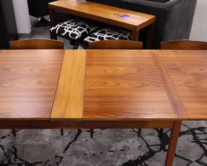 Mid Century Teak Dining Table & Set of (8) Dining Chairs