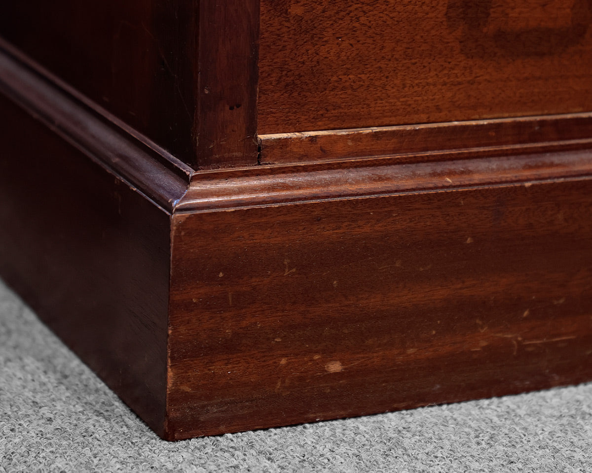 Leather Inlay Mahogany Desk