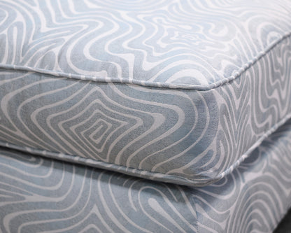 Boston Interiors Custom Blue and White Settee