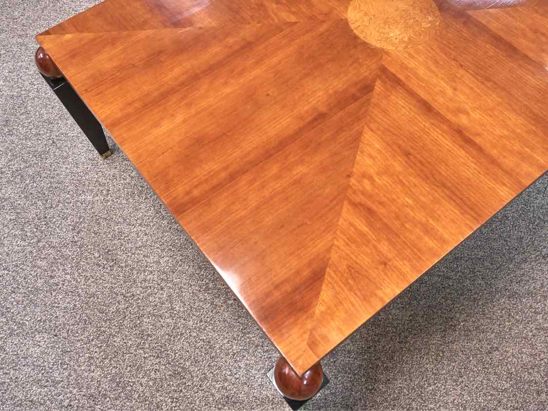 Ethan Allen 'Medallion' Two Tone Cocktail Table